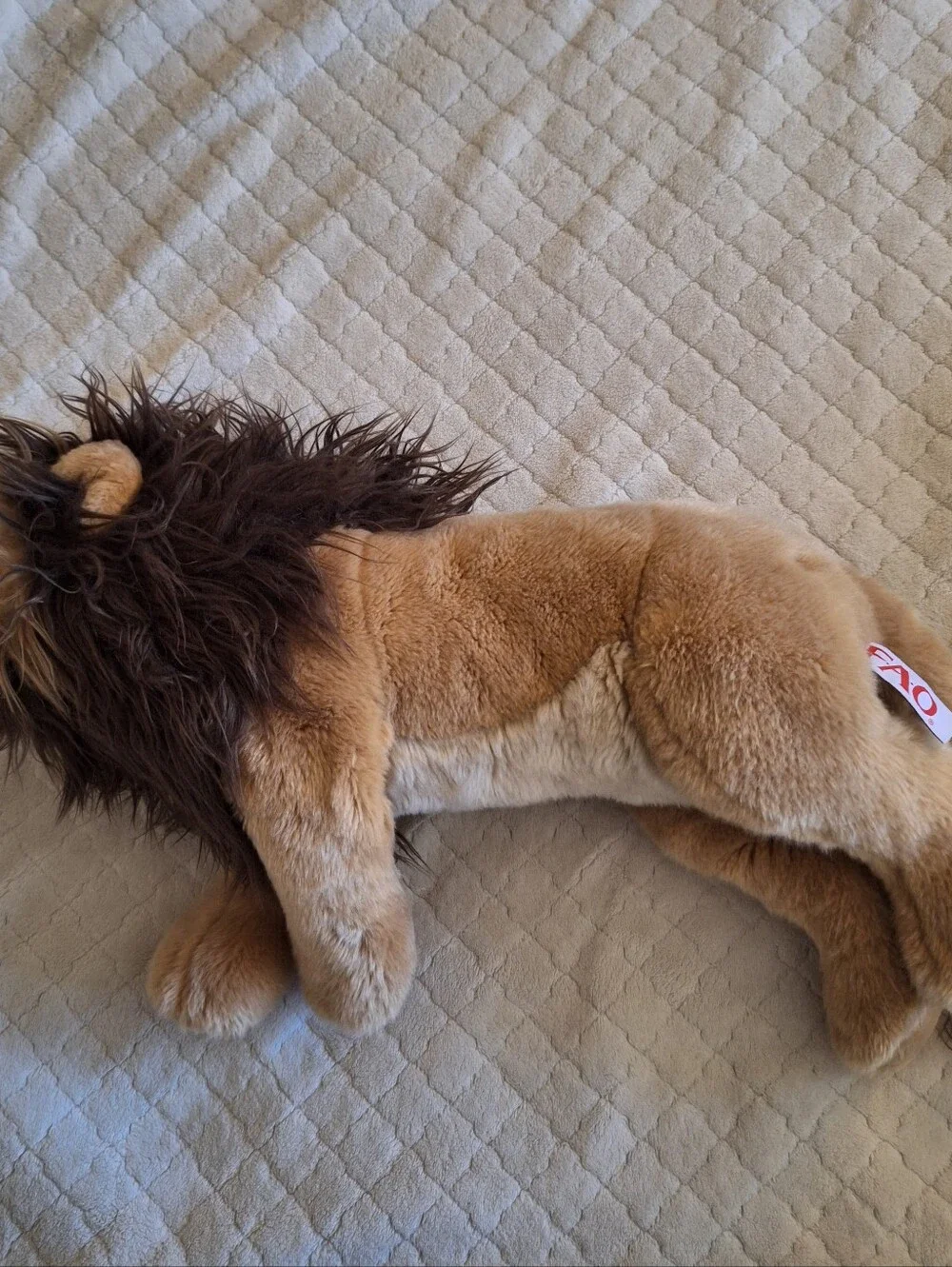 FAO Schwarz /Toys R Us Realistic Natural Looking Lion Plush W Mane 20